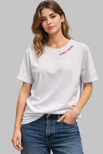 Load image into Gallery viewer, White SoMi Mom Embroidered Shirt