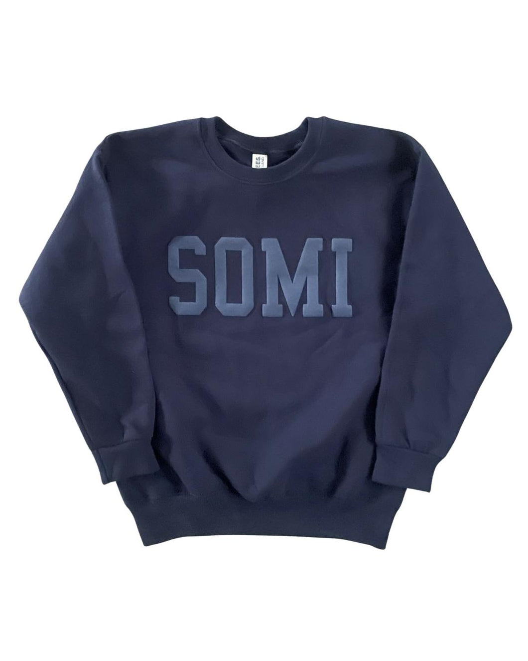 Navy Puff Print Sweater