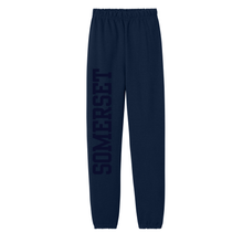 Load image into Gallery viewer, Navy Puff Print Joggers
