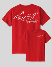 Load image into Gallery viewer, Red Sharks Short Sleeve Shirt
